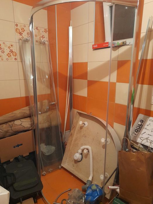 Cabina de dus semirotundă Radaway 80×80
