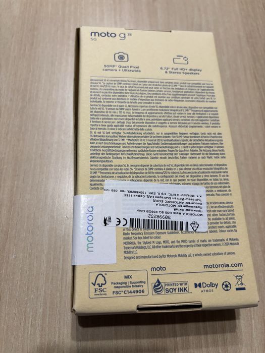 Неразопакован Motorola G35 5G в гаранция