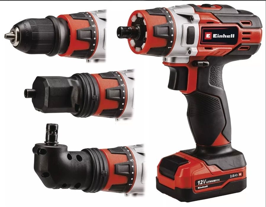 Аккумуляторная дрель-шуруповерт Einhell TE-CD 12/1 3X-Li (1x2,0 А·ч, 1