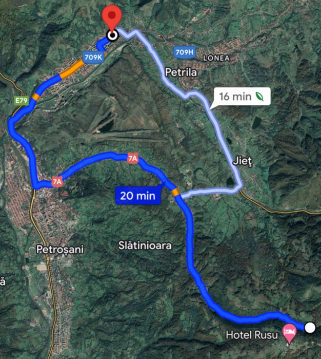 Apartament cu 2 camere parter 53 mp la munte Petrila jud. Hunedoara