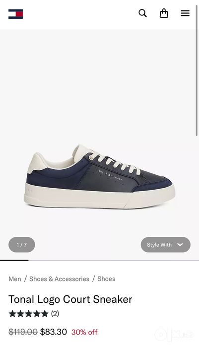 Tommy кроссовки 43