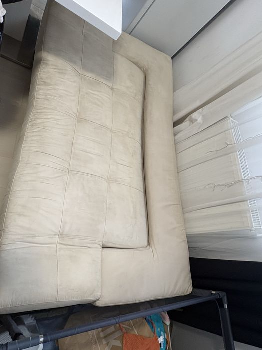 Canapea extensibilă 2m, husă detașabilă, modernă , crem deschis