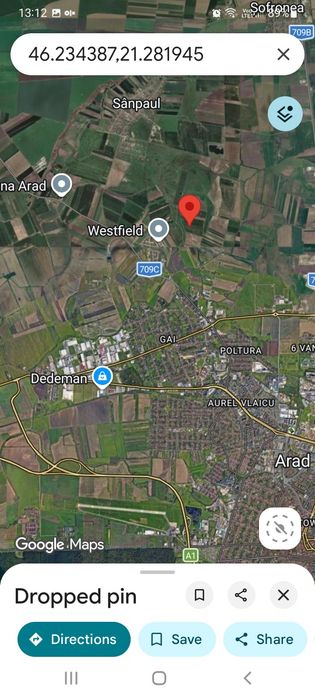 Teren extravilan agricol 1 Ha langa Westfield
