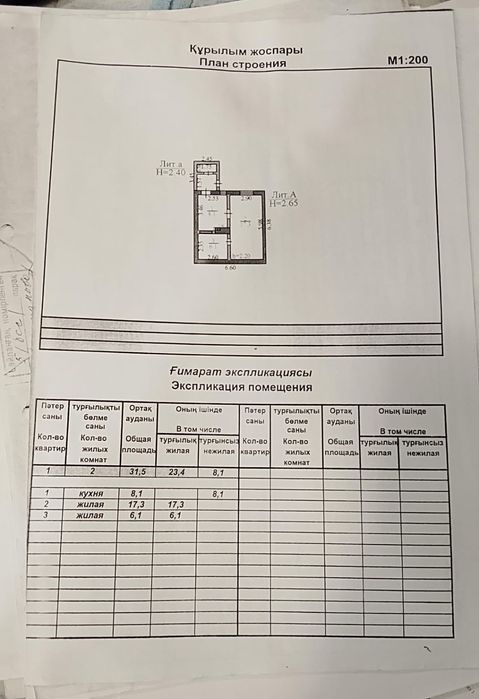 Продаю 2 комнатные квартиру