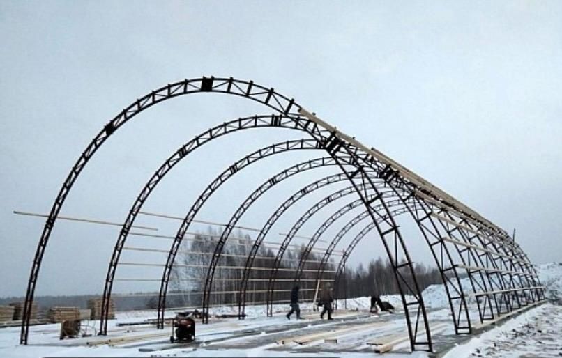 Продам арочный каркас ангар .  Фермы.