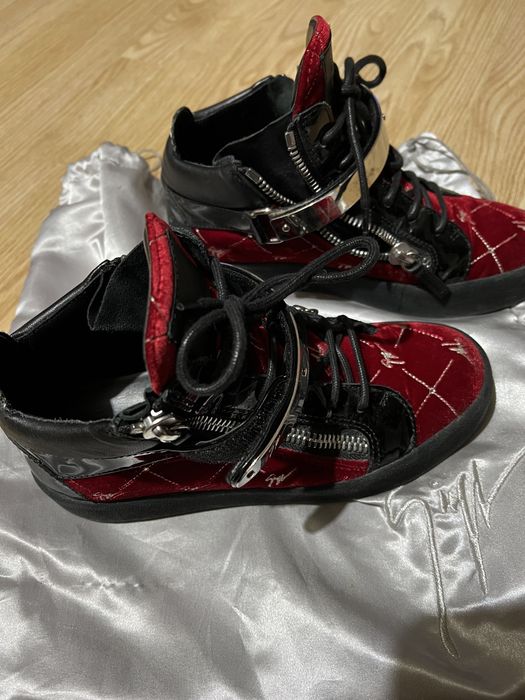 Sneakers Giuseppe Zanotti catifea marimea 38