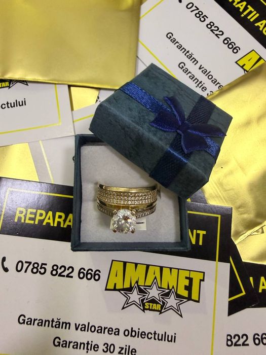 Inel cu piatra aur 14k 3,91gr (ctg)