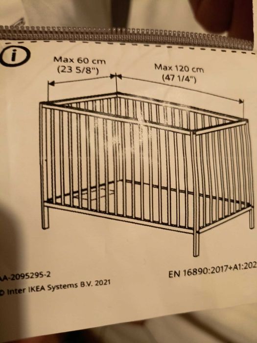 Бебешка кошара + матрак + обиколник IKEA