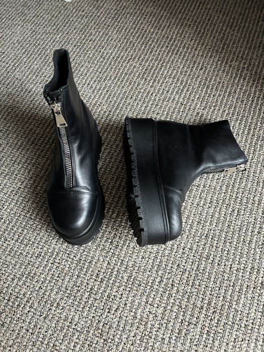 Ghete negre piele naturala