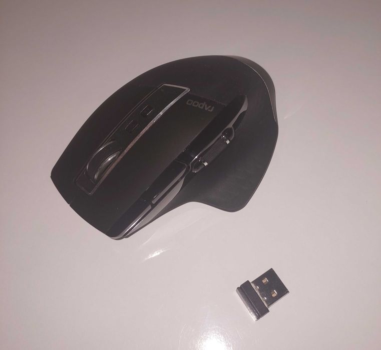 Mouse Wireless RAPOO MT750S, Dual Mode, 3200 dpi, Bluetooh, negru. 20є