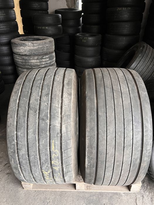 2 anvelope camion mega 435/50/19.5 , GoodYear , DOT 2022/2023 , 9 mm !