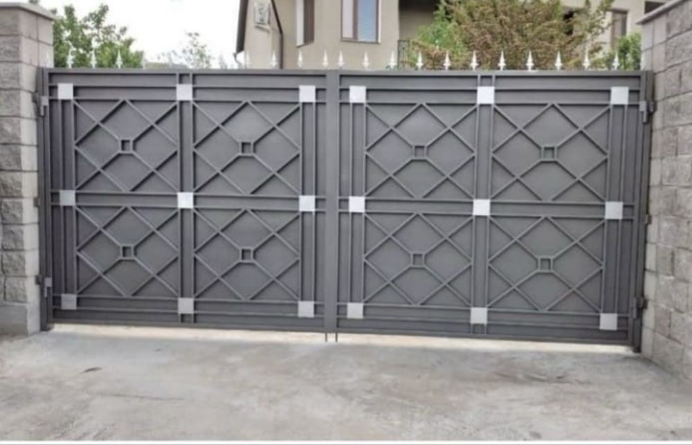 Ворота навес перила