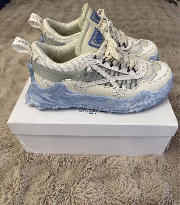 Adidasi Off-White Odsy-1000 'White Blue'.
