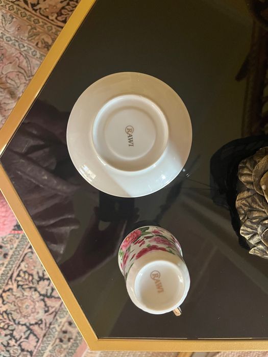 Set 2 cesti cafea portelan
