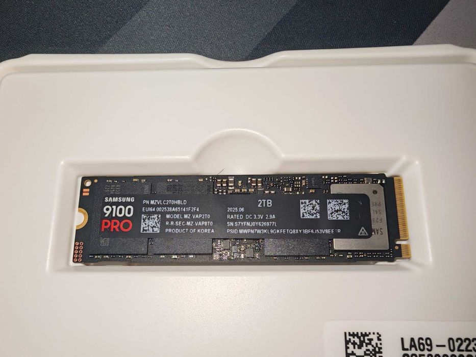 SSD 2TB, Samsung 9100 Pro, NVMe, M.2 GEN 5