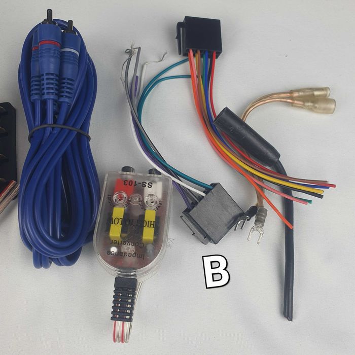Kit Instalare Tub de Bass-Filtru Hi-Low-Cabluri RCA-Soclu Siguranta ++