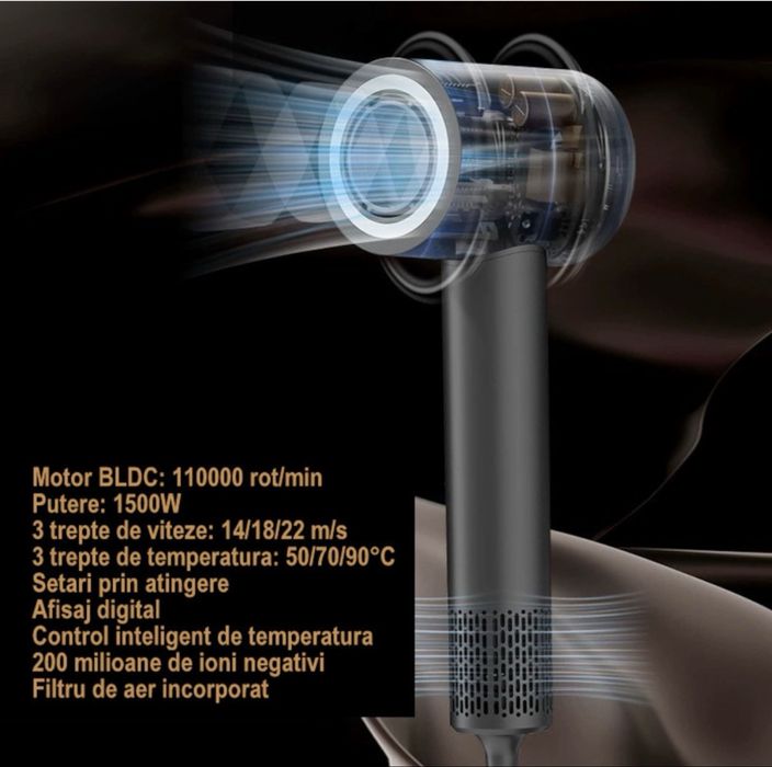 УНИКАЛЕН цифров сешоар с тъчскрийн / hairdryer with touchscreen
