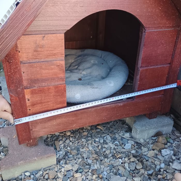 Căsuța câine din lemn