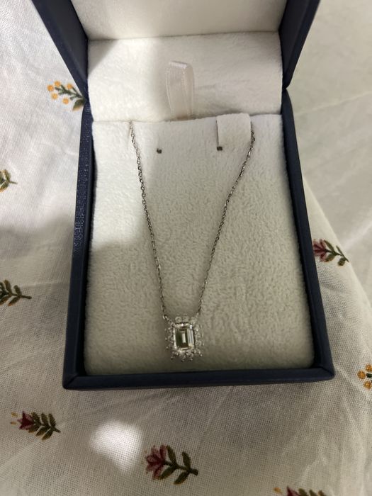 Сребърно Колие Goto със създадени диаманти