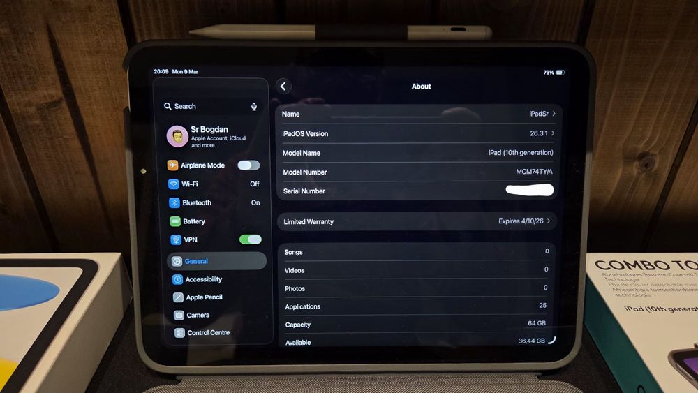 Tableta iPad generatia 10, 64 gb, Silver