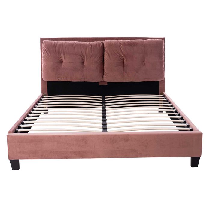 Спалня BILLIE с мека табла и кадифен плат за матрак 160х200, ПРОМО!