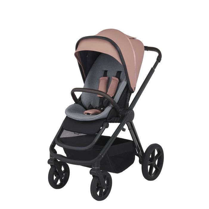 Бебешка комбинирана количка • Espiro Miloo Pink Love Story 2в1