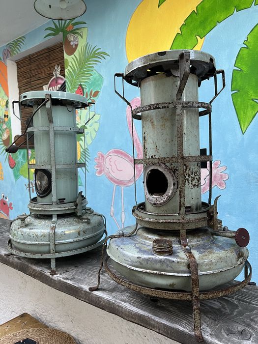 Големи ретро лампи/фенери на газ