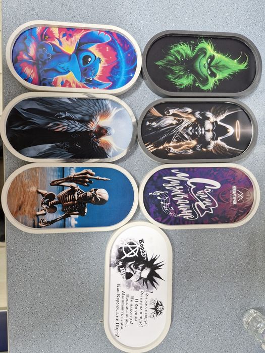 Гипсовый поднос с рисунком