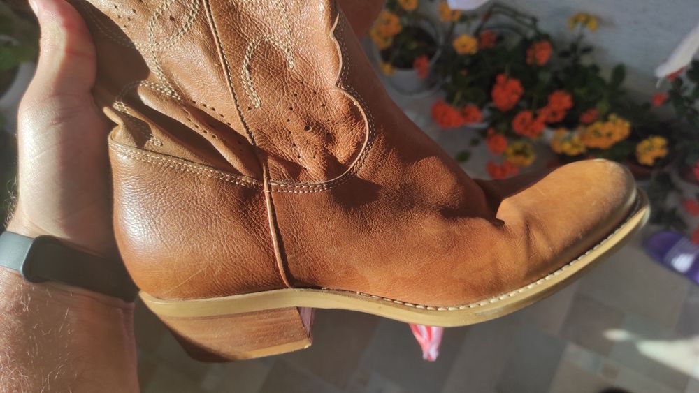 Кожени ботуши естествена кожа YKX&Co