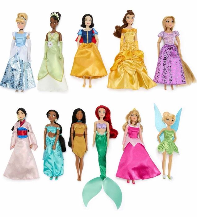 Голям комплект с 11 кукли Disney Принцеси с аксесоари