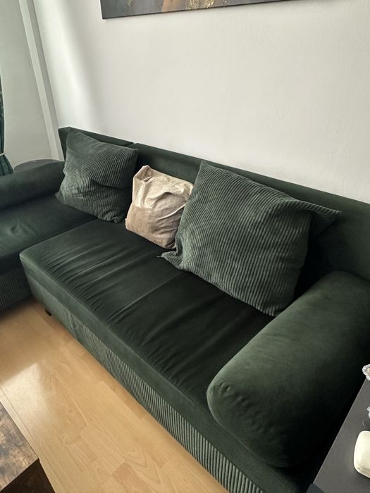 Coltar, ca nou - verde smarald