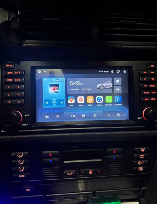 Navigație Android 15 4GB RAM Dedicata BMW E39/E38 – Carplay, QLed, DSP