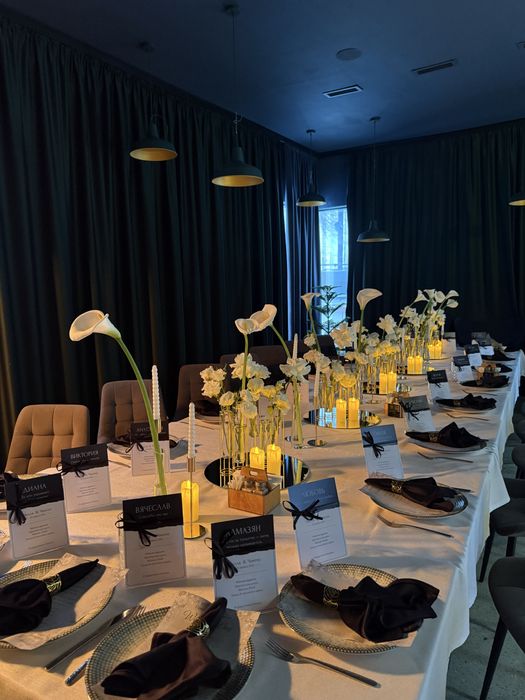 Оформление столов под ключ | Декор стола