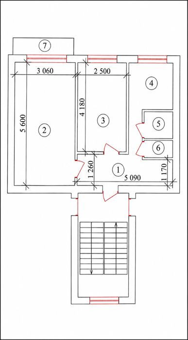 2х комнатная квартира