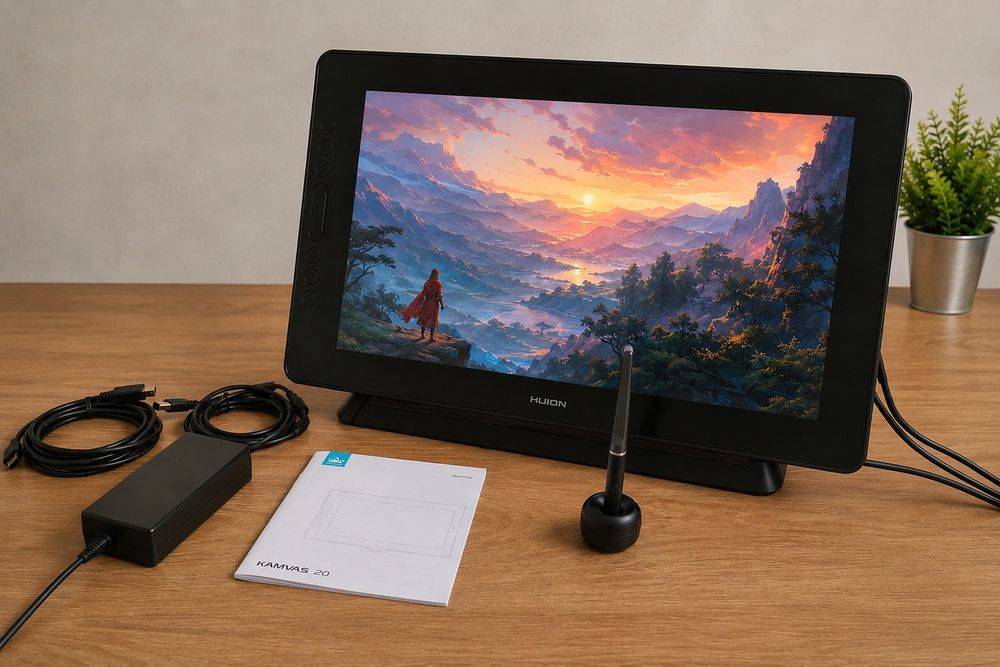 Huion Kamvas 20 (GS1901) – Tabletă grafică cu ecran 19.5"