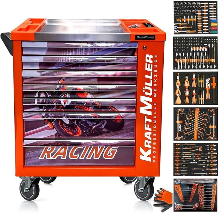 Dulap scule 260 piese Kraftmuller Racing