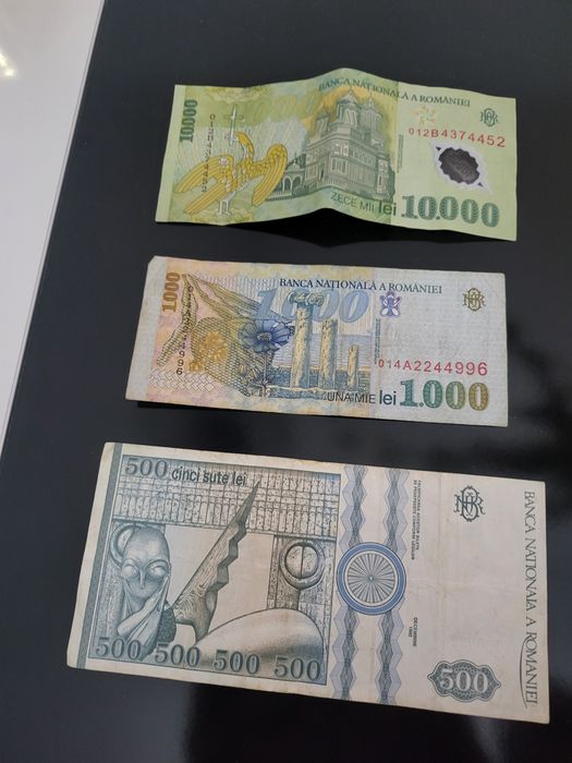 Colecție monede,bancnote 1,5,50,500,1000 lei