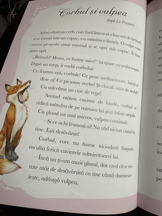 Carte pentru copii Greierele si furnica si alte povesti cu animale
