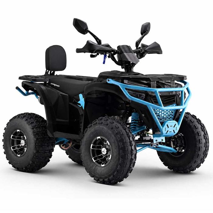 Atv 125cc MNR Troodon Deluxe 8" semi-automat 4T benzina negru/albastru