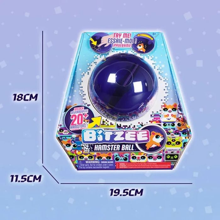 Тамагочи хомяк Bitzee Hamster ball. Супер подарок.