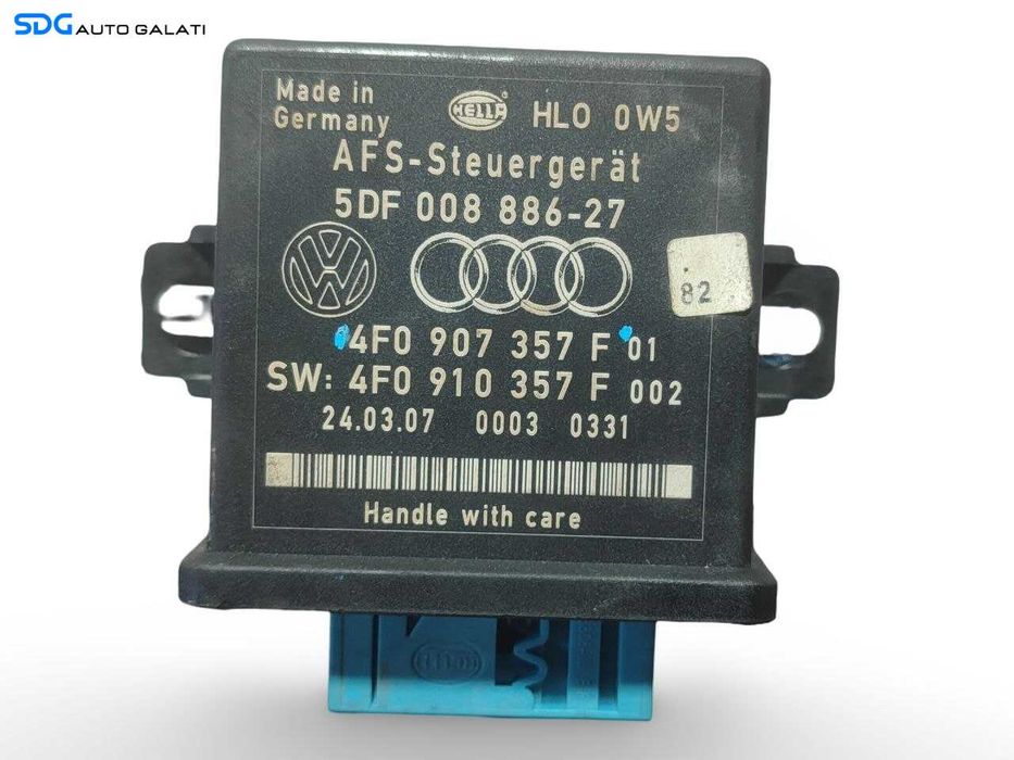 Modul Calculator Control Faruri Lumini Audi A3 8P 2004 - 2013 Cod 4F0907357F [A0928SOS]