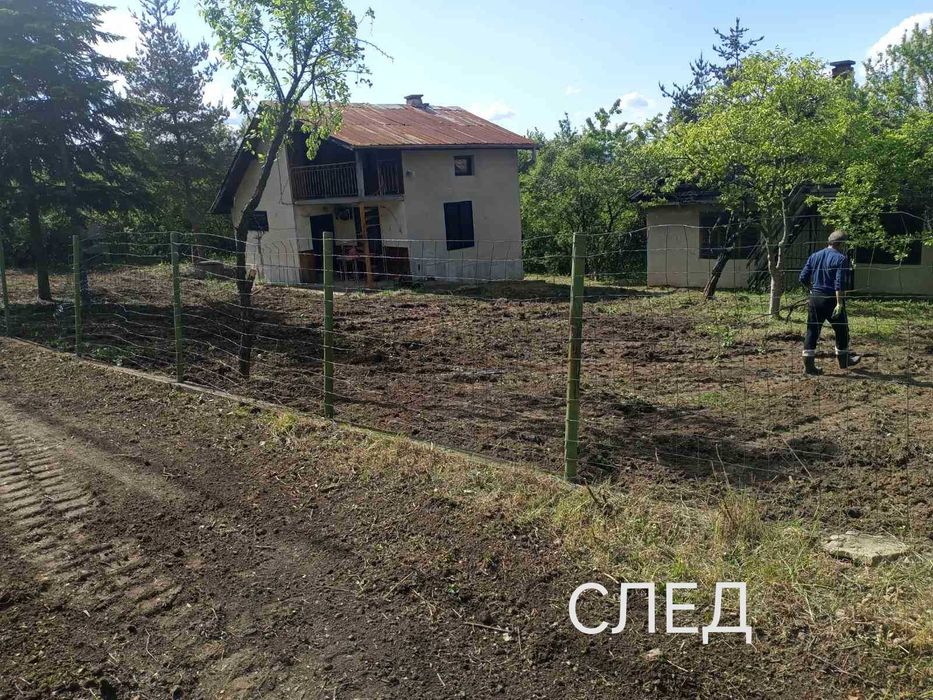 Почистване на дворове и запустели терени,подравняване, изкор. на дънер