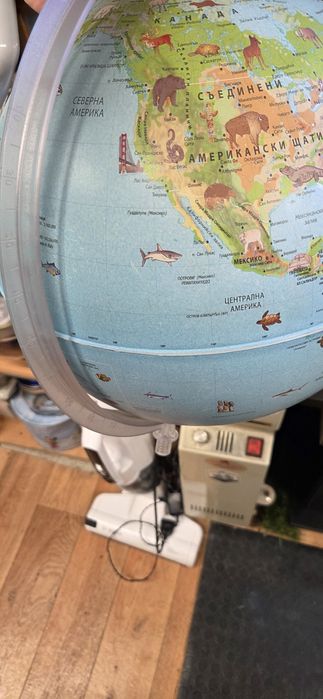 Глобус лампа нощна
