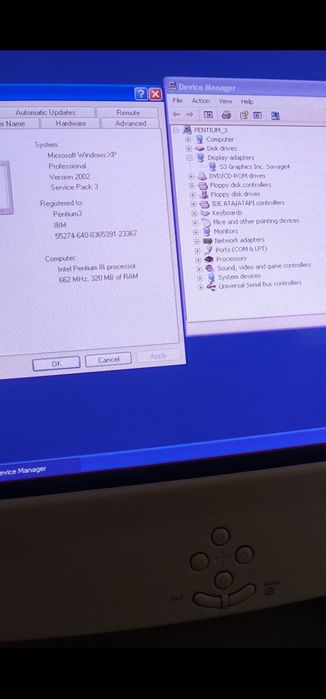 PC Retro IBM Pentium III 667MHz + Monitor CRT |  Win XP