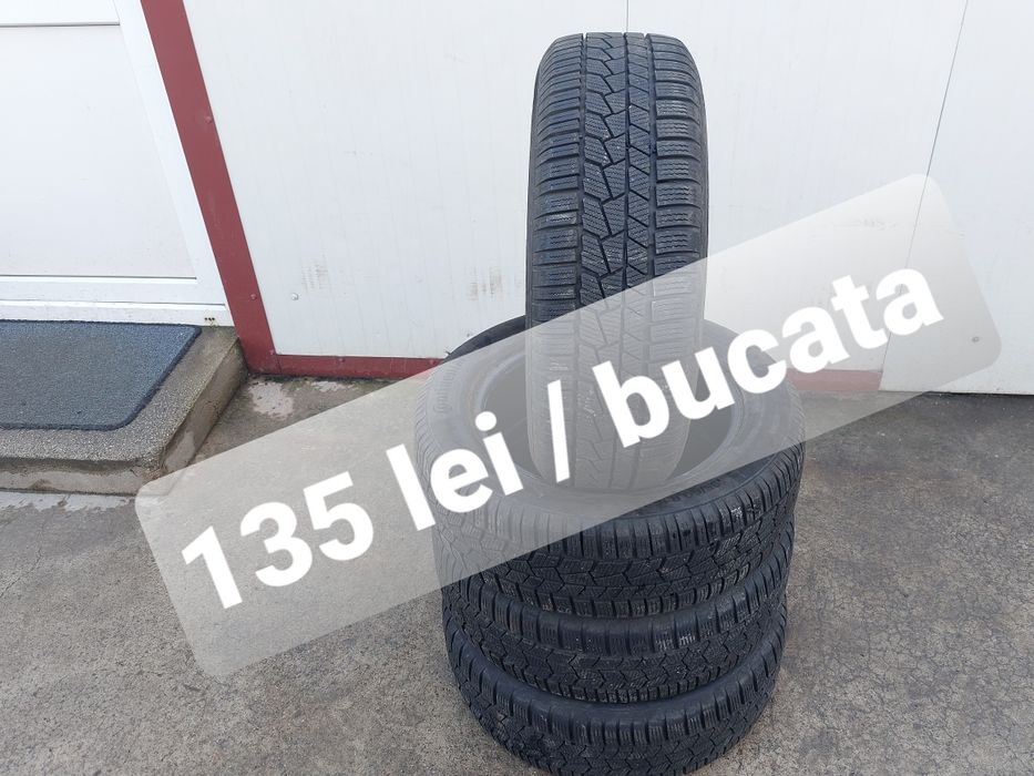 135 lei bucata! Set anvelope M+S/IARNA 195 60 r16 Continental! 7 mm