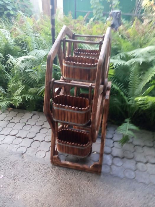 Кашпо, водяная мельница, декор