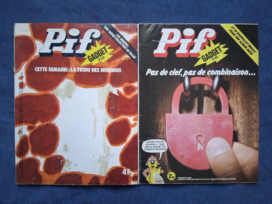 Стари Френски Антикварни Списания Pif Gadjet