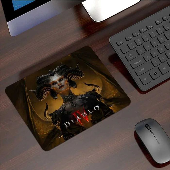 Подложка за мишка пад pad, неплъзгаща гумена основа Diablo IV, ROG