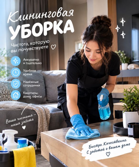 Генеральная уборка,влажная уборка квартир,домов.Уборка после ремонта.