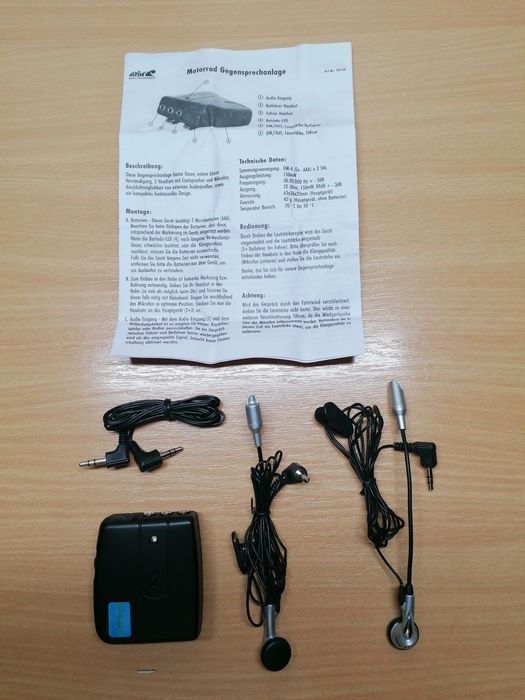 Headset/interfon audio retro